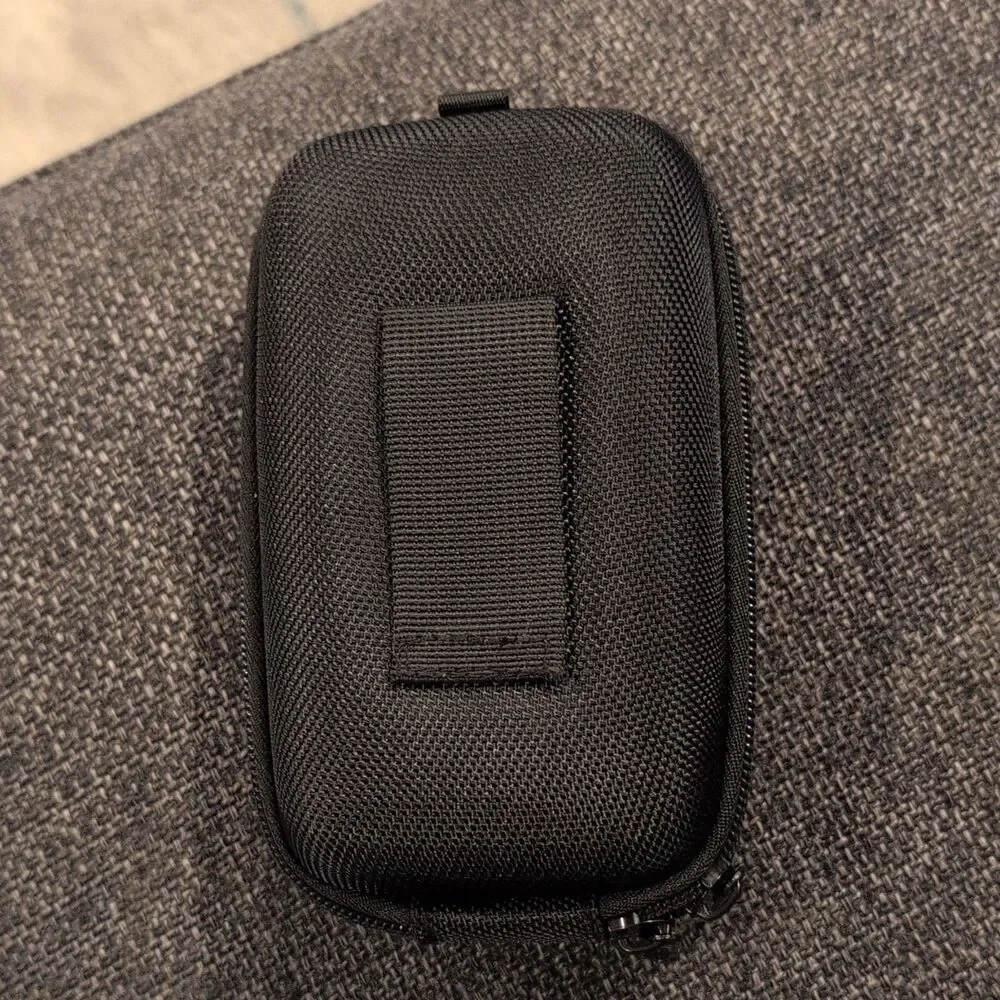 Ruggard HPV-270 Hard Camera Case, Zippered Nylon Pouch w/ Belt Loop, Black